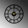 Wallity Pari Reloj de Pared Decorativo de Metal Negro